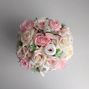 Sokszögletű Virágbox - rózsaszín - otthon & életmód - virágdekoráció - virágok - virágbox - Meska.hu