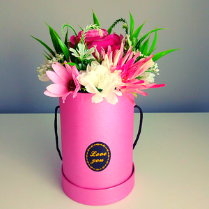 Akasztós virágbox - pink - Meska.hu