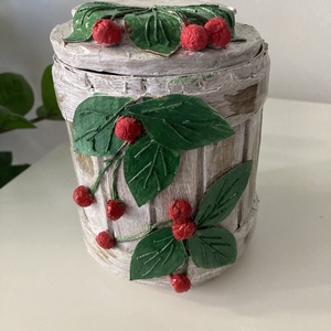 Egyszerű, de csodaszép, fedeles, asztali tároló , Otthon & Életmód, Dekoráció, Asztal és polc dekoráció, Díszdoboz, Mindenmás, MESKA