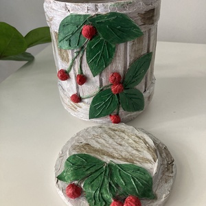 Egyszerű, de csodaszép, fedeles, asztali tároló  - otthon & életmód - dekoráció - asztal és polc dekoráció - díszdoboz - Meska.hu