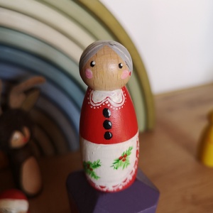 Karácsonyi peg doll szett  - játék & sport - plüssállat & játékfigura - ember - Meska.hu
