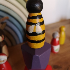 Peg doll méhecske  - játék & sport - plüssállat & játékfigura - más figura - Meska.hu