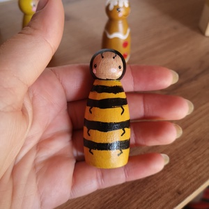 Peg doll méhecske  - játék & sport - plüssállat & játékfigura - más figura - Meska.hu