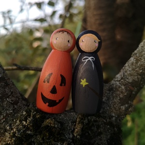 Halloween peg dollok  - otthon & életmód - dekoráció - halloween - halloweeni figurák - Meska.hu