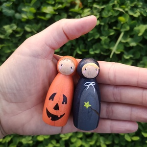 Halloween peg dollok  - otthon & életmód - dekoráció - halloween - halloweeni figurák - Meska.hu