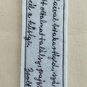 Patchwork könyvjelző bibliai igével  - könyv & zene - könyvjelző - Meska.hu