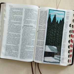 Patchwork könyvjelző bibliai igével , Könyv & Zene, Könyvjelző, Varrás, Patchwork, foltvarrás, Ez az egyedi, kézzel készült textil könyvjelző nemcsak egy praktikus kiegészítő, hanem egy különleg..., MESKA