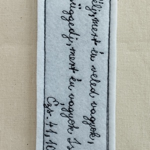 Patchwork könyvjelző bibliai igével  - könyv & zene - könyvjelző - Meska.hu