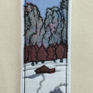 Könyvjelző bibliai igével, textilből varrva  - könyv & zene - könyvjelző - Meska.hu