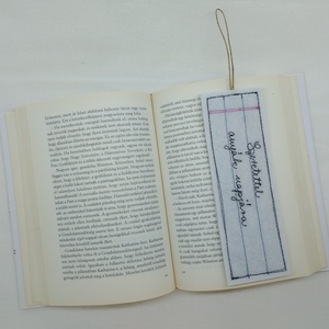 Textil könyvjelző anyák napi felirattal  - könyv & zene - könyvjelző - Meska.hu