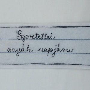 Textil könyvjelző anyák napi felirattal  - könyv & zene - könyvjelző - Meska.hu