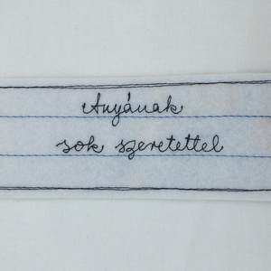 Textil könyvjelző anyák napi felirattal  - könyv & zene - könyvjelző - Meska.hu