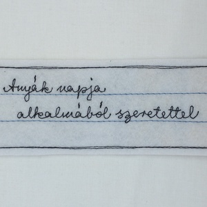 Textil könyvjelző anyák napi felirattal  - könyv & zene - könyvjelző - Meska.hu