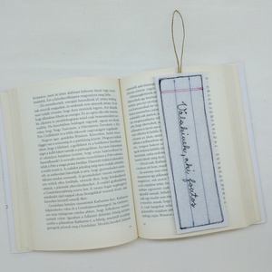 Textil könyvjelző  - könyv & zene - könyvjelző - Meska.hu