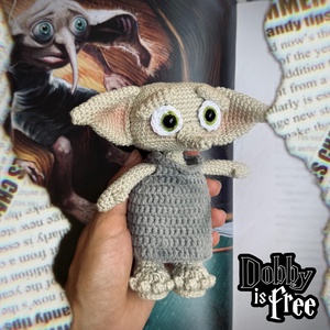 Horgolt Dobby figura. Harry Potter - Meska.hu