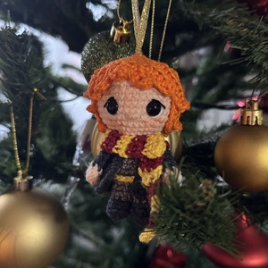 Horgolt karácsonyfadísz Harry Potter Ron - karácsony - karácsonyi lakásdekoráció - karácsonyfadíszek - Meska.hu