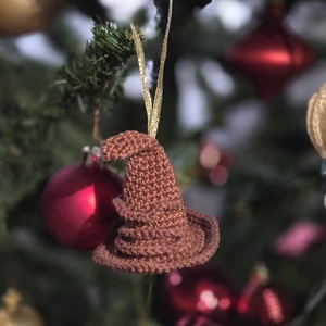 Horgolt karácsonyfadísz � Harry Potter - Tesztelő Kalap, Karácsony, Karácsonyi lakásdekoráció, Karácsonyfadíszek, Horgolás, MESKA