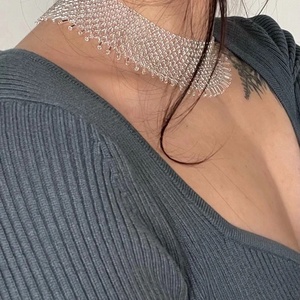 Gyöngyfűzött nyaklánc. Gyöngygallér nyaklánc - Meska.hu