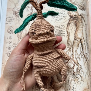 Horgolt mandragóra figura, Játék & Sport, Plüssállat & Játékfigura, Más figura, Horgolás, MESKA