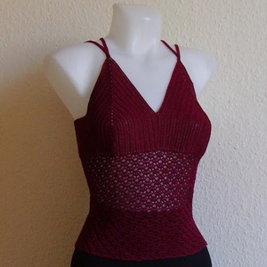 Horgolt top - ruha & divat - női ruha - top - Meska.hu