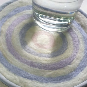 Csend - kézzel készült nemez poháralátét, Otthon & Életmód, Konyhafelszerelés, tálalás, Tálalás, Tányér- és poháralátét, Nemezelés, MESKA