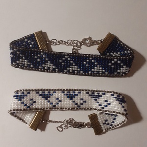 Paros gyöngyszövött karkötő , Ékszer, Karkötő, Gyöngyös karkötő, Ékszerkészítés, Gyöngyfűzés, gyöngyhímzés, MESKA