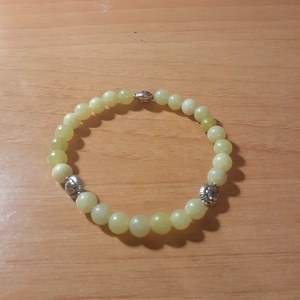 Citrom Jade 6 mm, Ékszer, Karkötő, Gyöngyös karkötő, , MESKA