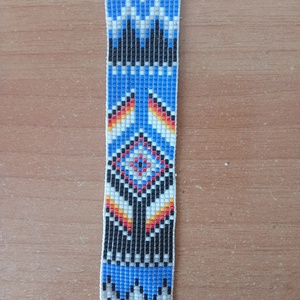  indiános 2 gyöngyszövött karkötő , Ékszer, Karkötő, Gyöngyös karkötő, Ékszerkészítés, Gyöngyfűzés, gyöngyhímzés, MESKA