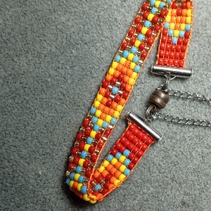 Diszdobozos színes 2  gyöngyszövött karkötő , Ékszer, Karkötő, Gyöngyös karkötő, Gyöngyfűzés, gyöngyhímzés, MESKA