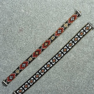 Diszdobozos nagyon vékony ferfi- női karkötő páros gyöngyszövött karkötő , Ékszer, Karkötő, Gyöngyös karkötő, Gyöngyfűzés, gyöngyhímzés, MESKA