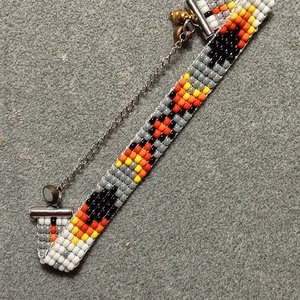 Színes 10 gyöngyszövött karkoto, Ékszer, Karkötő, Gyöngyös karkötő, Gyöngyfűzés, gyöngyhímzés, MESKA