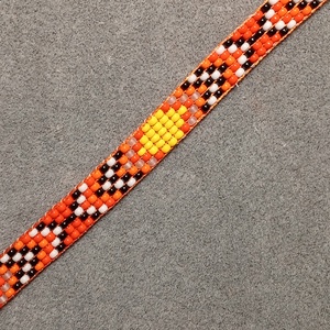 Színes 12 gyöngyszövött karkoto, Ékszer, Karkötő, Gyöngyös karkötő, Gyöngyfűzés, gyöngyhímzés, MESKA