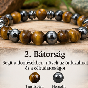 BÁTORSÁG �  Tigrisszem � Hematit - Meska.hu