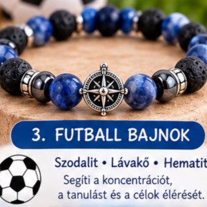 � 3. Futball bajnok � gyerek karkötő - Meska.hu