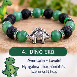 � 4. Dínó erő � gyerek karkötő - Meska.hu