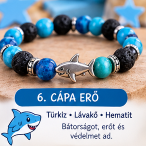  6. Cápa erő � gyerek karkötő - Meska.hu