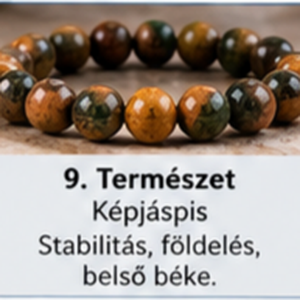 ? 9. Természet � Képjáspis, Ékszer, Karkötő, Ásványkarkötő, , MESKA