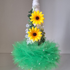 Sárga margarétás tavasz manó - Meska.hu