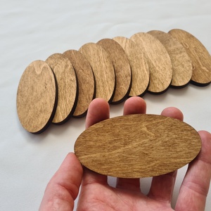 Festett fa ovális forma - 10 cm - kellékek & szerszámok - fa - rétegelt lemez, fa alap - Meska.hu