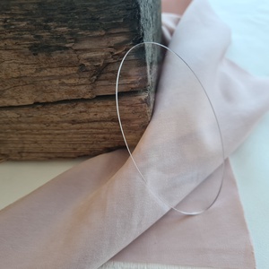 Ovális formájú plexilap - 10 cm - esküvő - dekoráció - asztaldísz - Meska.hu
