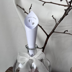 Tölcsér homoköntő szetthez, esküvői homokceremóniához  - esküvő - emlék & ajándék - nászajándék - ceremónia szett - Meska.hu