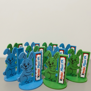 Nyuszis csokoládétartó, Ünnepi díszek, dekorációk, Húsvéti díszek és dekorációk, Húsvéti tojástartó, , MESKA