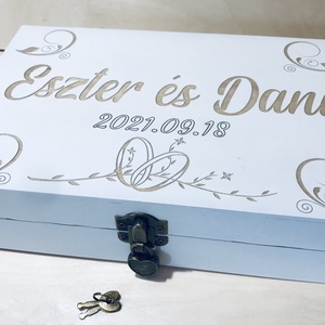 Esküvői Időkapszula doboz  - esküvő - emlék & ajándék - nászajándék - nászajándék gyűjtők - Meska.hu