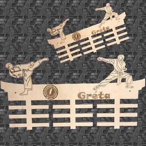 Éremtartó küzdősport karate kung-fu  ,kempo  - otthon & életmód - dekoráció - fali és függő dekoráció - falra akasztható dekor - Meska.hu