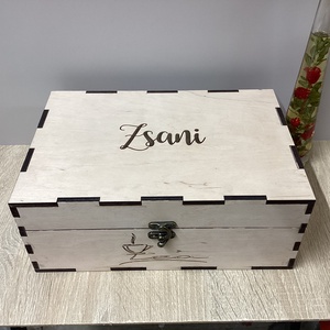 Tea tartó doboz, Otthon & Életmód, Konyhafelszerelés, tálalás, Konyhai tárolás, Tea & Kávé tárolás, Famegmunkálás, Gravírozás, pirográfia, MESKA