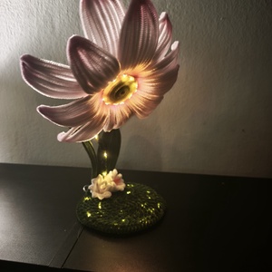 LED-es Zsenília Viráglámpa - baba - mama - babaszoba dekoráció - éjszakai fény - Meska.hu