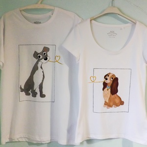 Páros póló kutyabarátoknak - ruha & divat - férfi ruha - póló - Meska.hu