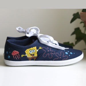 Cipőfestés egyedi mintával - ruha & divat - cipő & papucs - cipő, szandál - Meska.hu