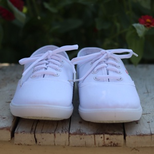 Hímzett cipő - Virágmintával - ruha & divat - cipő & papucs - cipő, szandál - Meska.hu