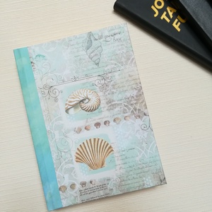 Nautilus csiga -Egyedi napló tengerparti hangulatban - otthon & életmód - papír, írószer - jegyzetfüzet & napló - Meska.hu